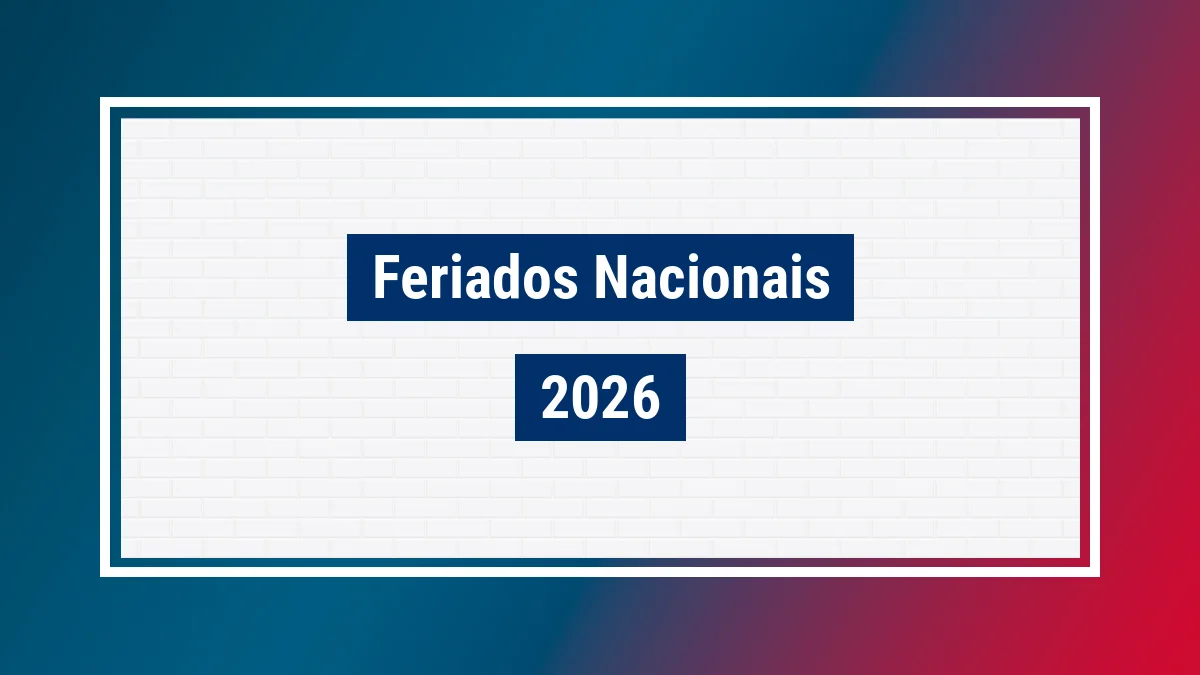 Imagem ilustrativa dos feriados 2026