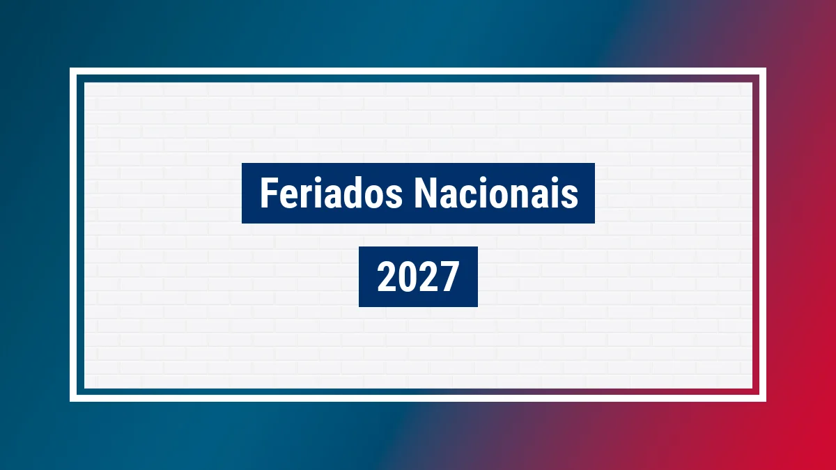 Imagem ilustrativa dos feriados 2027